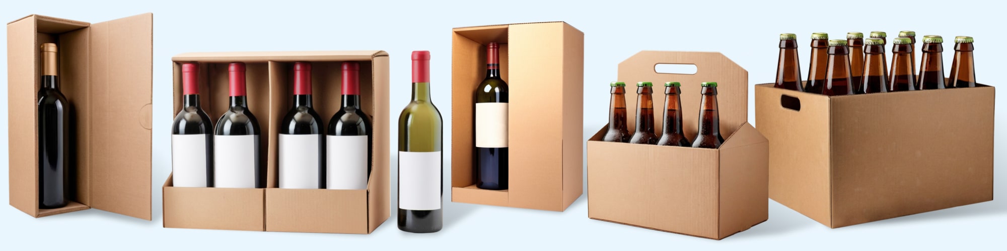 Картонная коробка для бутылки вина
